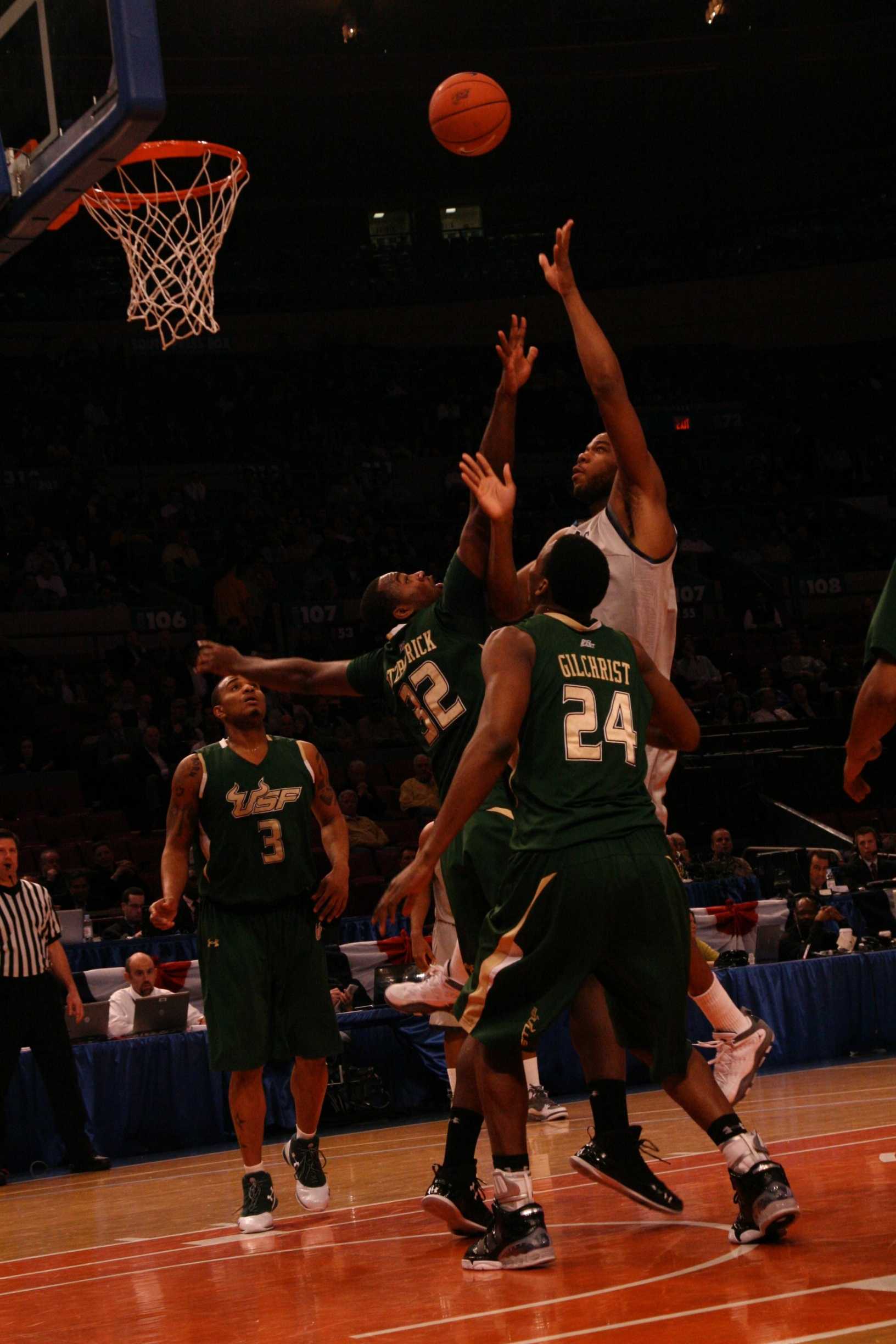 Sophomore center Greg Monroe scored 16 points in Wednesday's win over USF but was limited by foul trouble.