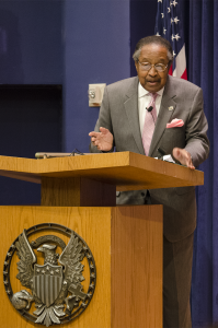 Clarence Benjamin Jones, the speechwriter for Martin Luther King Jr.'s 'I Have a Dream' speech, visited Georgetown on 
