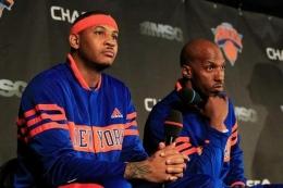 Initially an afterthought of the Carmelo Anthony trade, point guard Chauncey Billups (right) has been a force for the Knicks early on.