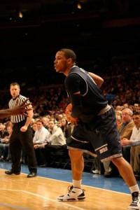 File Photo: MARISSA AMENDOLIA/THE HOYA Senior guard Chris Wright, shown here at Madison Square Garden against St. John's on Jan. 3, was 8-of-14 from the field and a perfect 8-for-8 from the free throw line against Louisville on Monday night.