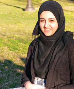 LEONEL DE VELEZ/THE HOYA The decision to begin college early brings a unique set of challenges for younger-than-traditional students like Wardah Athar (COL ’13), who received her Georgetown acceptance letter at the age of 16.
