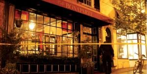 Two robbers armed with handguns allegedly entered Café Bonaparte on Monday night. No shots were fired, but an employee was injured.