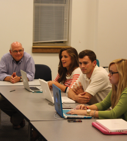 ONNOR BERNSTEIN FOR THE HOYA Students in “Kenya: Clean Water Project” discuss plans for H2OYAS.