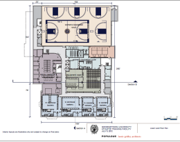 Courtesy Georgetown Sports Information This rendering shows one of the floors of the planned 130,000 square foot IAC.