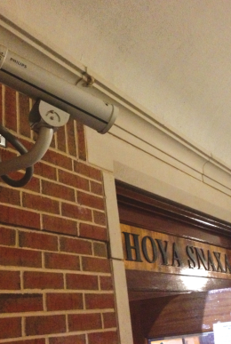 CONNOR BERNSTEIN/THE HOYA Security cameras at Hoya Snaxa and Vital Vittles have helped alleviate theft problems at Corp locations.