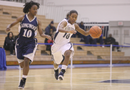 FILE PHOTO: CHRIS BIEN/THE HOYA Guard Taylor Brown, who started 12 games this year, will not return for her sophomore year.