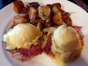 COURTESY YIWEN HU Eggs Benedict at Tabard Inn Restaurant