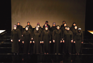 COURTESY LYNN ALLEVA LILLEY The refugees who perform “Syria: Trojan Women” were denied visas to the United States, cancelling their performance at Georgetown.