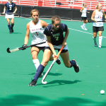 FILE PHOTO: CHRIS GRIVAS/ THE HOYA  Junior Midfielder Emily Weinberg