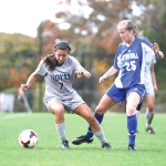 FILE PHOTO: CHRIS GRIVAS/THE HOYA Junior Forward Sarah Adams