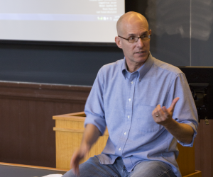 DANIEL SMITH/THE HOYA Clemson University Professor Todd May compared Marxism and anarchism at an event on Friday.