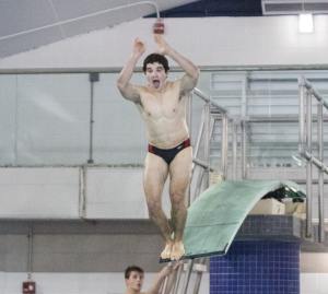 MICHELLE LUBERTO FOR THE HOYA Sophomore diver Jared Cooper-Vespa earned a silver and a bronze medal in the Big East diving championships in his freshman season.