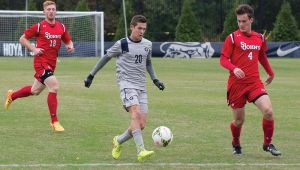 FILE PHOTO:  NATE MOULTON/ THE HOYA Sophomore midfielder Bakie Goodman scored the game-winning goal in the 41st minute. 