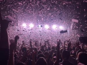 GIANNA PISANO/THE HOYA Fitz and the Tantrums gave a performance full of electric pop at the 9:30 club last week.