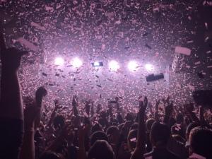 GIANNA PISANO/THE HOYA Fitz and the Tantrums gave a performance full of electric pop at the 9:30 club last week.