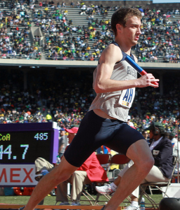FLICKR Graduate student Billy Ledder is pictured competing at the Penn Relays Carnival during his freshman year. Ledder earned the Big East track athlete of the week honor after finishing in first place in the 800m event at the Penn State Nittany Lion Challenge last weekend.