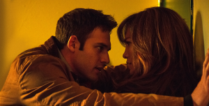 UNIVERSAL PICTURES Jennifer Lopez and Ryan Guzman play Claire Peterson and Noah Sandborn in “The Boy Next Door,” a film that tests the bounds between love and obsession.