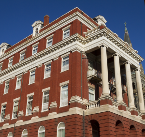 FILE PHOTO: ALEXANDER BROWN/THE HOYA The former Jesuit Residence, which is undergoing conversion to dormitories for the 2015-16 academic year, was unveiled in tours given to students and staff last Friday.