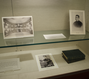 DAN GANNON/THE HOYA A new Lauinger LIbrary exhibit on the third floor honors Jesuit heritage at Georgetown and will be open until the end of February.