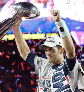 EPA  New England Patriots quarterback Tom Brady earned his fourth Super Bowl victory, a tie for the most Super Bowl wins by an NFL quarterback.