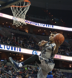 MICHELLE XU/THE HOYA Freshman forward Isaac Copeland scored 12 points and notched nine rebounds in Georgetown’s 79-57 victory over St. John’s on Feb. 17.