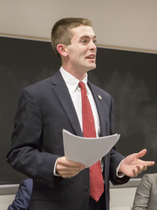 ALEXANDER BROWN/THE HOYA Will Simons (COL '16) of the McNaughton-Simons ticket.