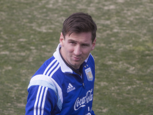 FILE PHOTO: CLAIRE SOISSON/THE HOYA Argentina captain and FC Barcelona star forward Lionel Messi drew supporters of all ages to Georgetown last week, where the Argentinian national team prepared for a friendly.