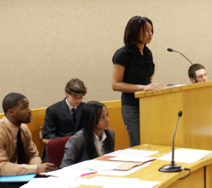 FLICKR High school students participate in a mock trial competition at D.C. Superior Court to practice legal skills as part of GULC’s Street Law Program.