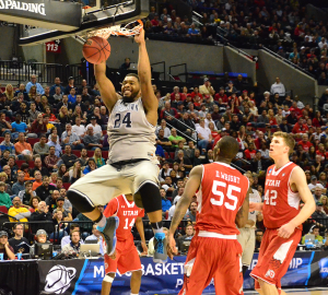 COURTESY GUTHRIE ANGELES Senior center Joshua Smith played his final career game for the Hoyas when Georgetown faced Utah in the Round of 32.