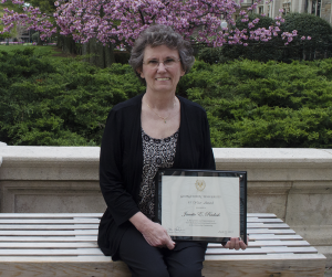 JULIA ANASTOS/THE HOYA Janette A. Radosh has worked as a records manager in the Office of Admissions for 45 years.