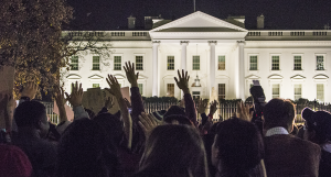 FILE PHOTO: MICHELLE XU/THE HOYA People from across the District marched to the White House after the Ferguson grand jury decision in November.