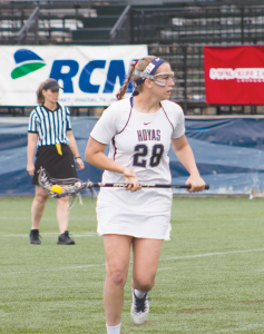 FILE PHOTO: CLAIRE SOISSON/THE HOYA Junior midfielder Kristen Bandos led the Hoyas with 29 goals in 2015.