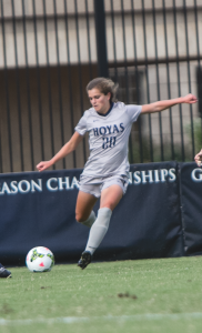 FILE PHOTO: JULIA HENNRIKUS/THE HOYA Sophomore midfielder Rachel Corboz will take on a larger role in her second season at Georgetown.