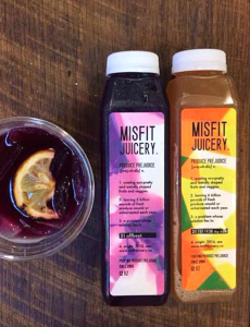 MISFIT JUICERY MISFIT Juicery creates juice from produce destined for the landfill due to aesthetic defects. More than $165 billion in food goes to waste every year in the United States.