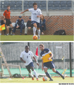 Sophomore midfielder Arun Basuljevic (above) and senior midfielder Melvin Snoh each scored goals in No. 10 Georgetown’s 3-0 win over Big East rival Marquette on Wednesday. 