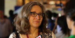COURTESY CHRISTINE FAIR School of Foreign Service professor Christine Fair garnered criticism from news outlets after delivering a pro-drone defense opposite reporter Glenn Greenwald on Al Jazeera’s televised “The Arena” program. 