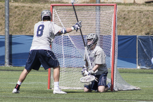 FILE PHOTO: CLAIRE SOISSON/THE HOYA Sophomore goalkeeper Nick Marrocco recorded 13 saves in Georgetown's 10-7 loss to Towson on Saturday.