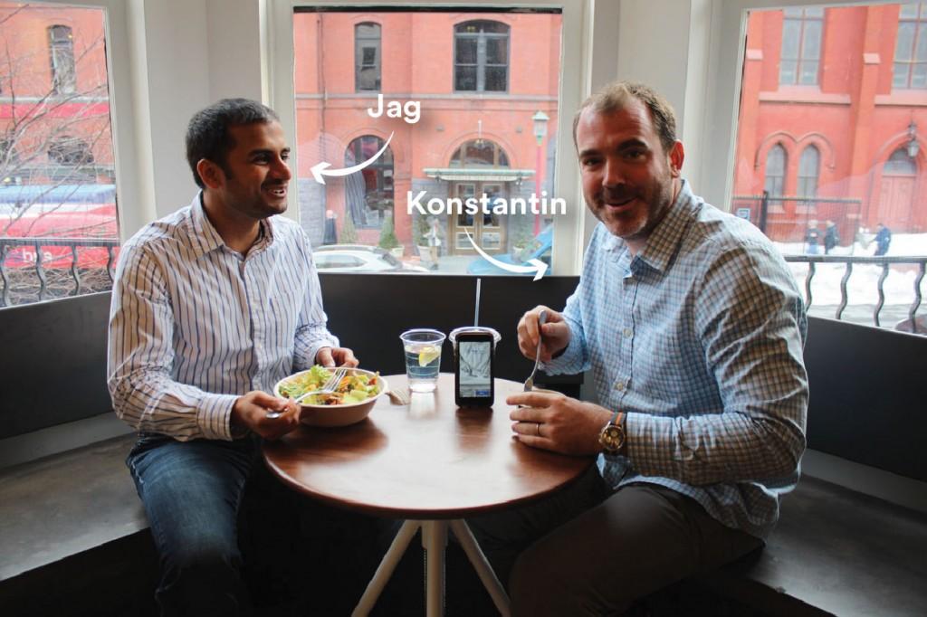 COURTESY BLUECART BlueCart co-founders, Jagmohan Bansal (GRD ’11) and Konstantin Zvereff (GRD ’11) launched an app that makes restaurant-vendor interactions more efficient in July 2014. 
