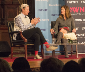 NAAZ MODAN/THE HOYA Co-anchor of “CBS This Morning” Norah O’Donnell, right, interviewed former U.S. national women’s soccer player Abby Wambach at Georgetown’s OWN IT Summit on Saturday.