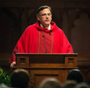 COURTESY FR. KEVIN O’BRIEN  Fr. Kevin O’Brien, S.J. (CAS ’88), after serving as Georgetown’s vice president for mission and ministry, will transfer to Santa Clara.