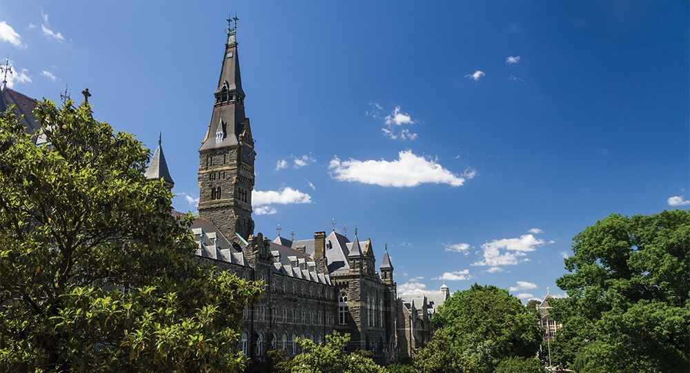 ALEXANDER BROWN/THE HOYA Washington, D.C. area colleges, including Georgetown, have come under fire for being exempt from $111 million in local property taxes. 
