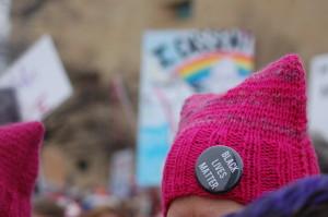 JEFF CIRILLO/THE HOYA Georgetown history professor Marcia Chatelain sat down with The Hoya to discuss intersectional feminism at the Women's March on Washington.