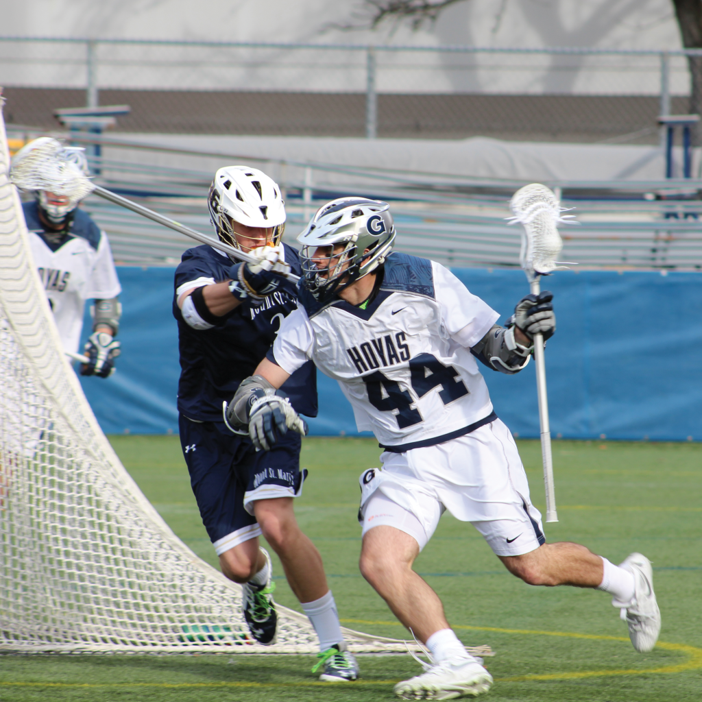 Sophomore attack Daniel Bucaro scored Georgetown's first goal of the season and had one assist in Tuesday's loss to High Point. (COURTESY GUHOYAS)