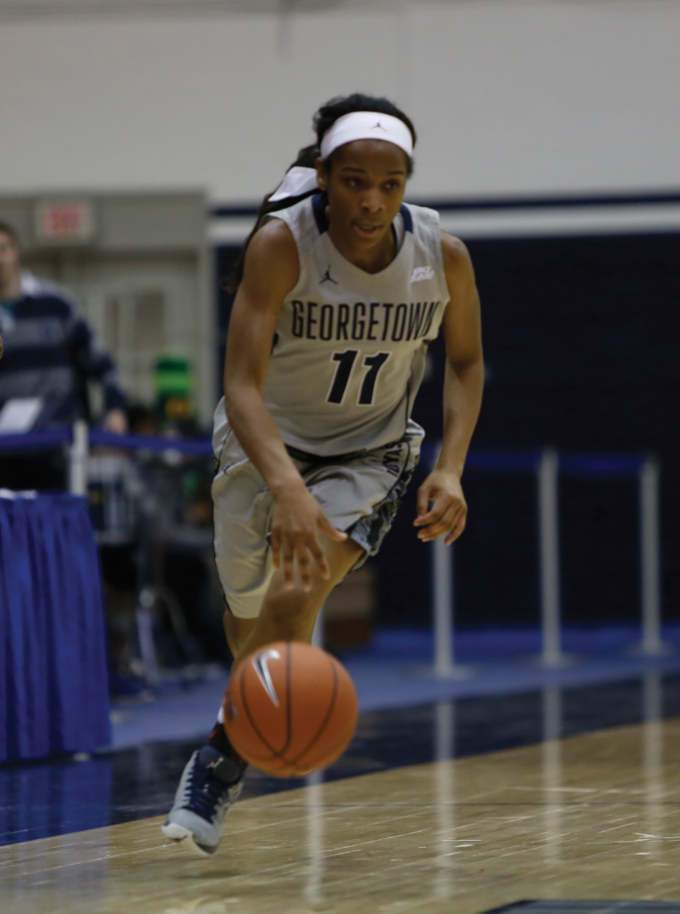 Sophomore guard tied a team-high 17 points in Friday's loss to Fordham. White finished the season as the Hoyas' leading scorer, averaging 15.2 points per game. (DERRICK ARTHUR/THE HOYA)