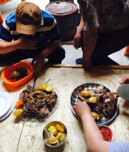 A typical Mongolian stew of mutton, carrots, and potatoes | COURTESY STELLA CAI