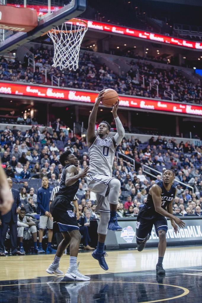Junior guard LJ Peak finished the 2016-17 season ranking second on the team with 16.2 points per game and led the team with 3.5 assists per game.(FILE PHOTO: DAN KREYTAK/THE HOYA)
