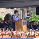 ISABEL BIMAIRA/THE HOYA Project HOME co-founder Sister Mary Scullion called for renewed compassion and empathy to solve the problems of inequality and cruelty in her commencement address to the Georgetown College Class of 2017.